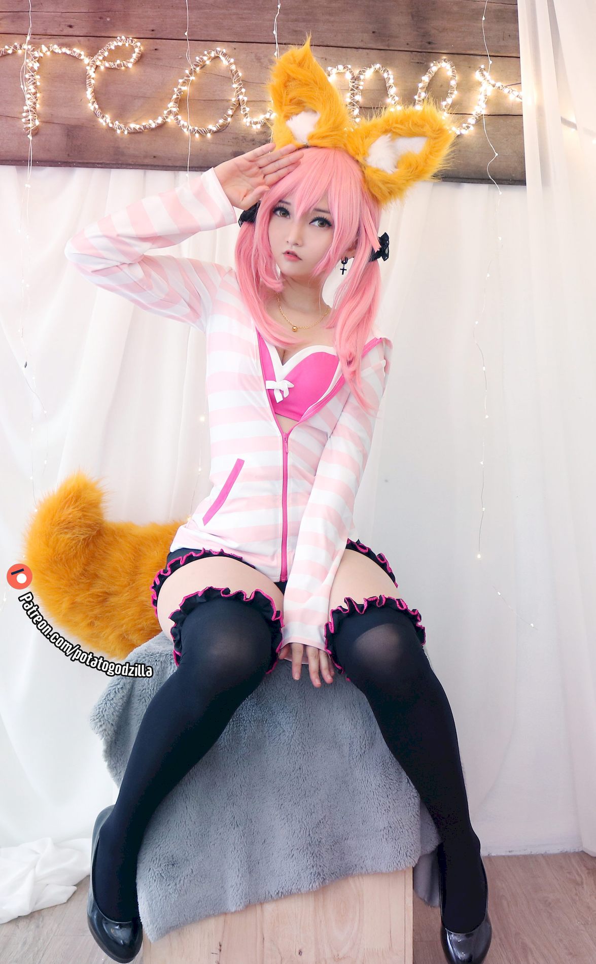 @Potato Uniform CoserС Godzilla Tamamo School 7ҳ